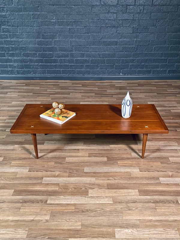 Merton Gershun “Accord” Walnut Coffee Table for American of Martinsville, c.1950’s