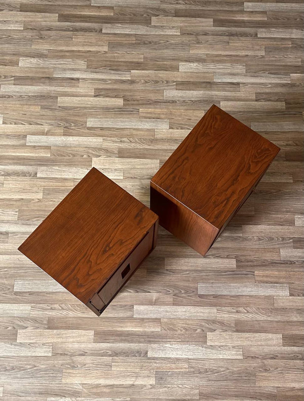 Pair of Mid-Century Modern Geometric Night Stands, c.1960’s
