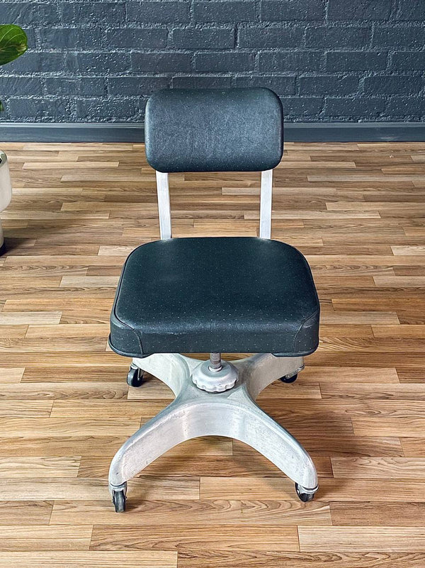 Vintage Art Deco Aluminum Swivel Office Desk Chair by Emeco, c.1940’s