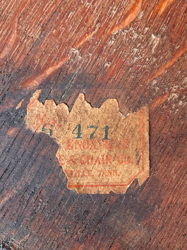 American Victorian Tiger Oak Side Table w/ Barley Twist Legs & Claw Feet, c.1930’s