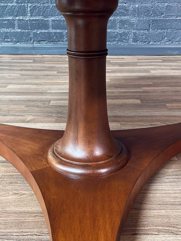 Mid-Century Modern Round Burl Walnut Coffee Table by Baker, c.1960’s