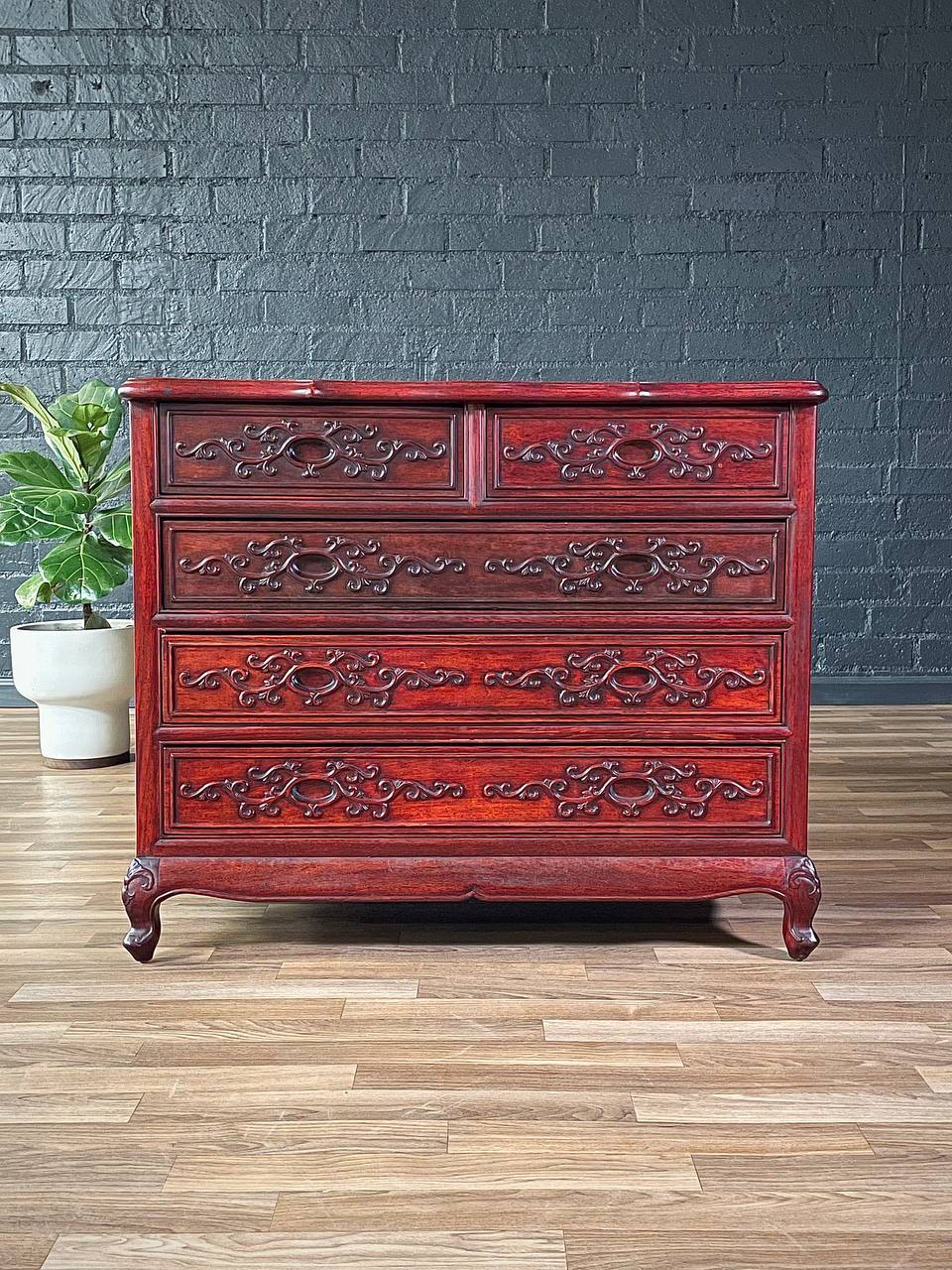 Vintage Asian Oriental Style Cherry Wood Bureau Dresser Vintage Supply Vintage Asian Oriental Style Cherry Wood Bureau Dresser Vintage Supply