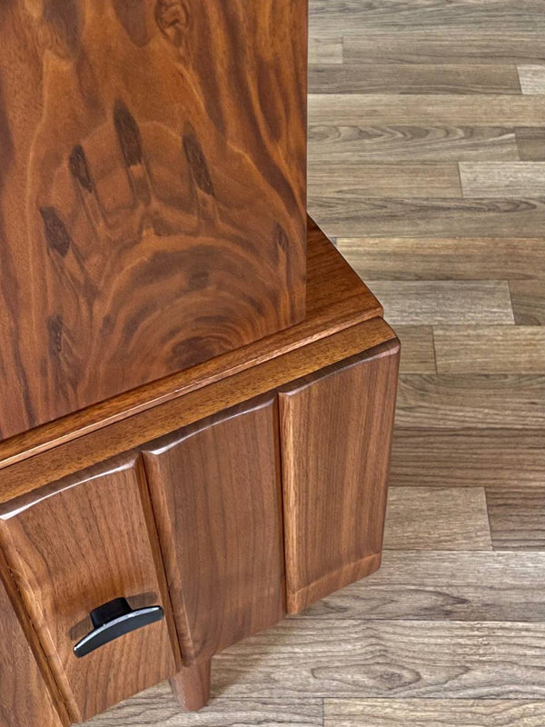 Mid-Century Modern Brutalist Walnut Night Stand, c.1970’s