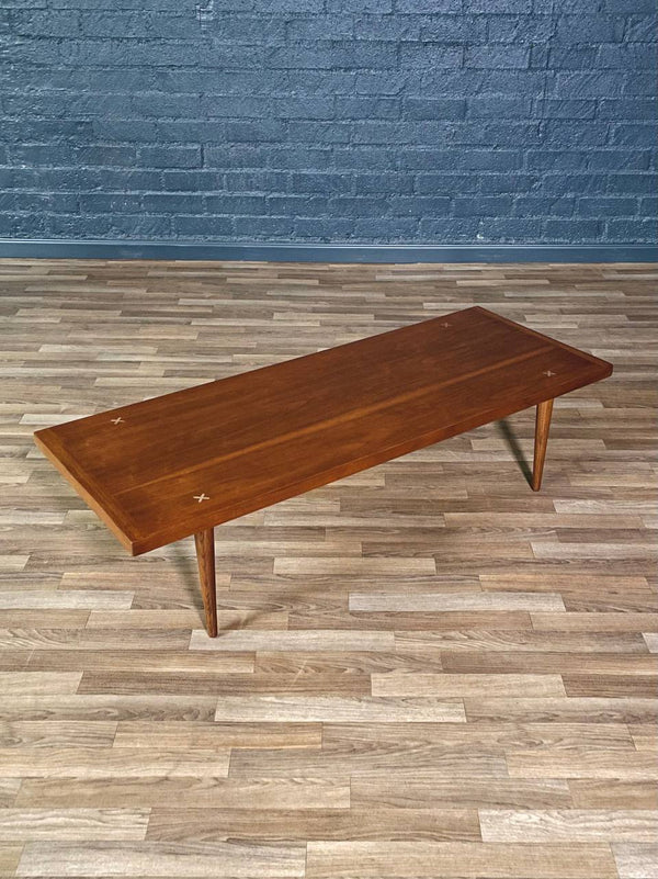 Merton Gershun “Accord” Walnut Coffee Table for American of Martinsville, c.1950’s