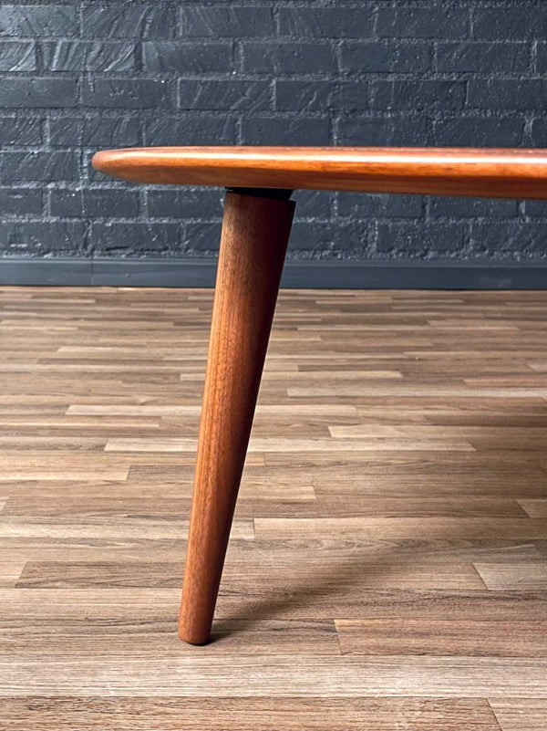 Mid-Century Swedish Modern Sculpted Walnut Top Coffee Table, c.1950’s