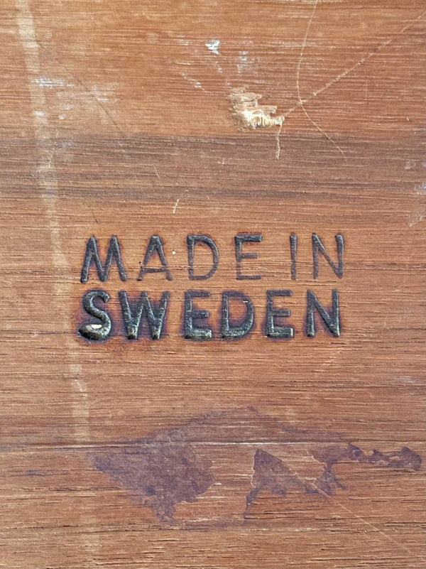 Mid-Century Swedish Modern Sculpted Walnut Top Coffee Table, c.1950’s