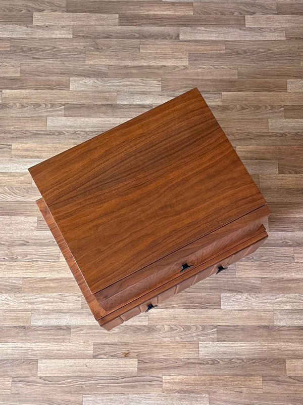 Mid-Century Modern Brutalist Walnut Night Stand, c.1970’s