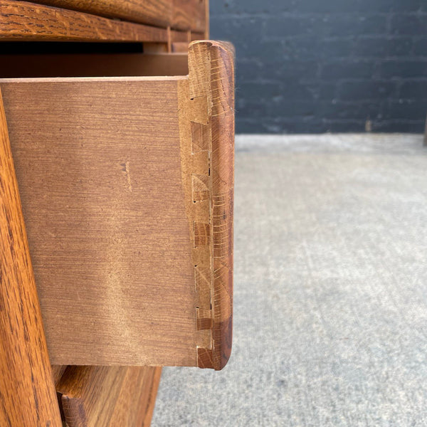 Mid-Century Modern Oak 9-Drawer Dresser, c.1970’s