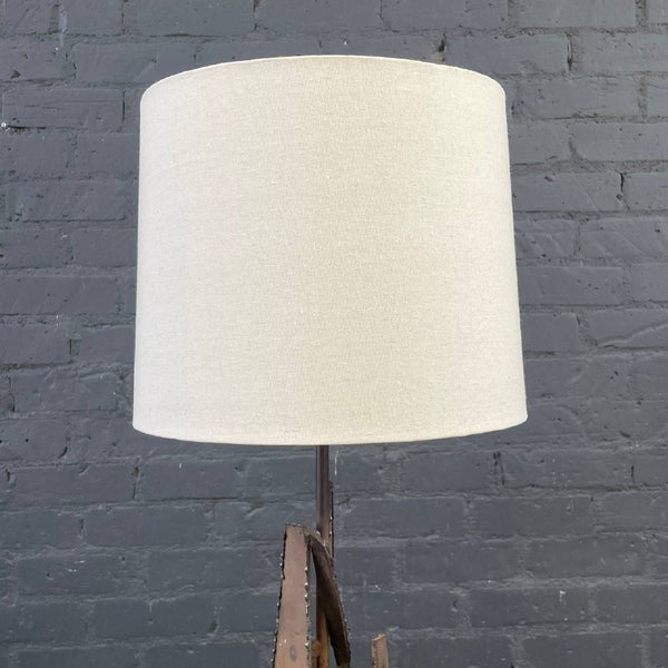 Richard Barr Brutalist Iron Table Lamp for Laurel, c.1960’s