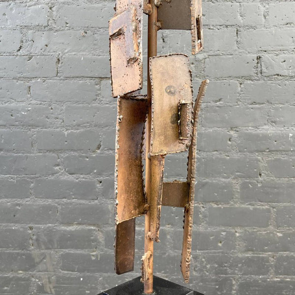 Richard Barr Brutalist Iron Table Lamp for Laurel, c.1960’s
