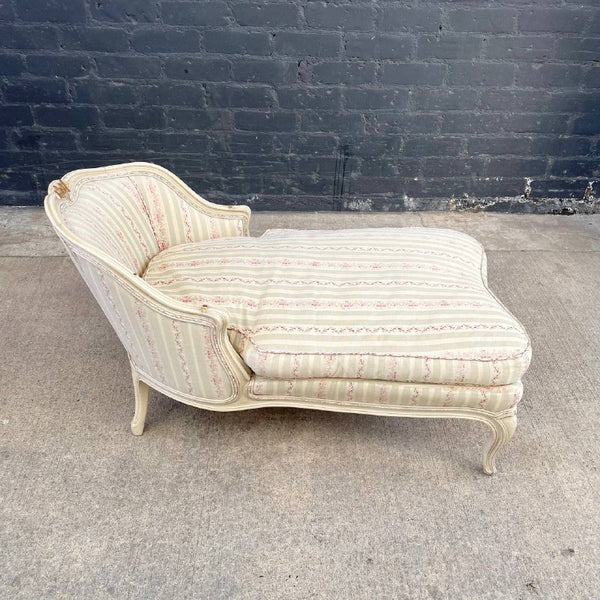 Vintage French Provincial Style Chaise Lounge Chair, c.1950’s