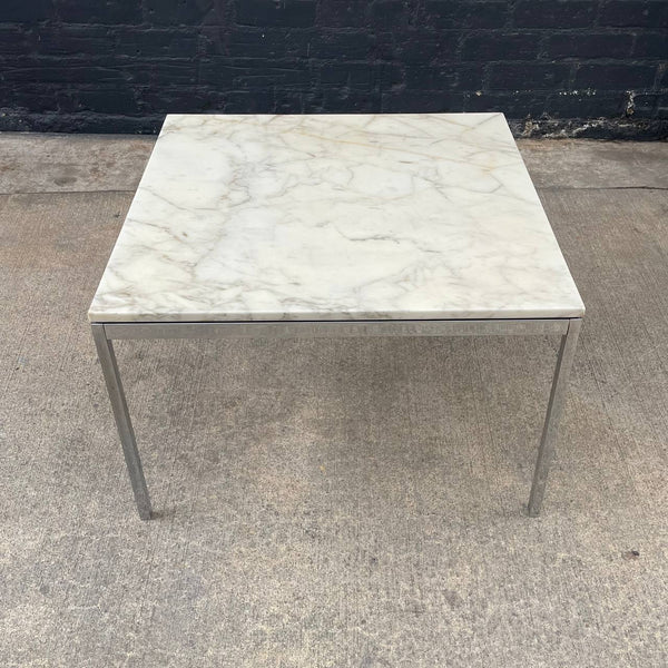 Signed Original Mid-Century Modern Carrara Marble Coffee Table by Knoll, c.1950’s