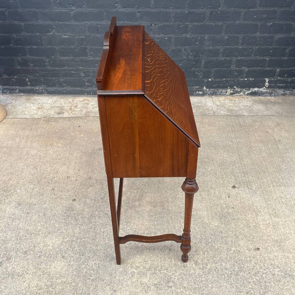 Antique 1930’s Oak Secretary Writing Desk