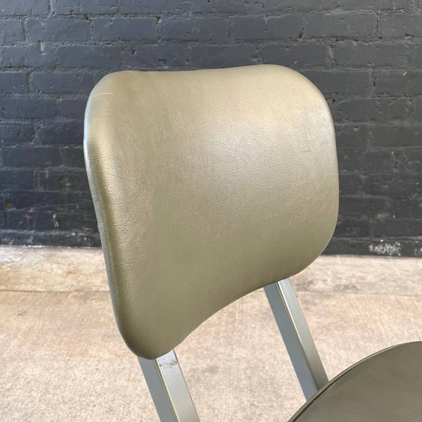 Mid-Century Modern Industrial Swivel Office Chair by Chromecraft, c.1960’s