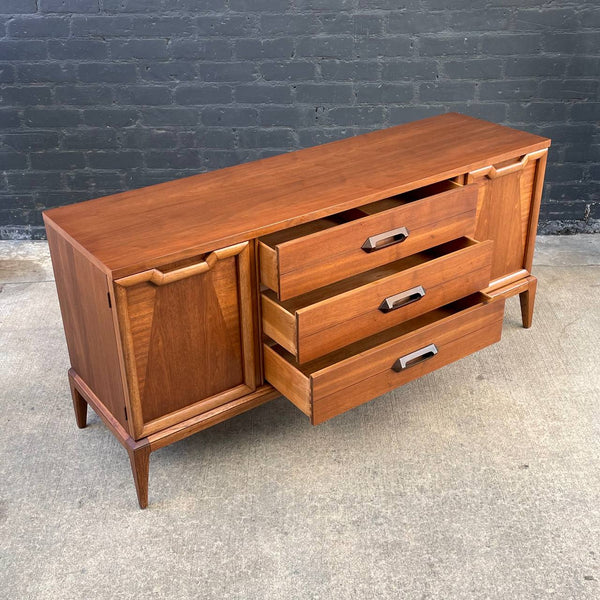 Mid-Century Modern Walnut Credenza by Basic Witz, c.1960’s
