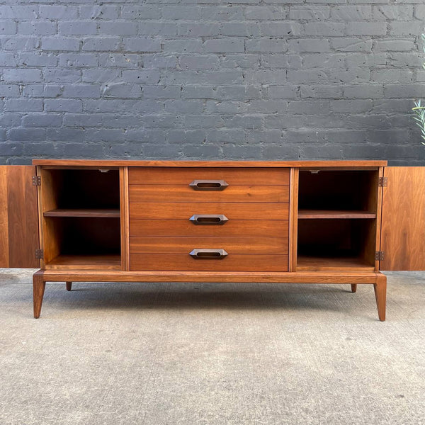 Mid-Century Modern Walnut Credenza by Basic Witz, c.1960’s