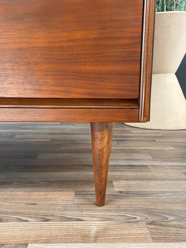 Mid-Century Modern Walnut Highboy Dresser by Bassett Furniture, c.1960’s