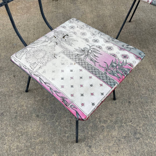 Vintage Mid-Century Modern Iron Patio Dining Set with Chairs, c.1960’s