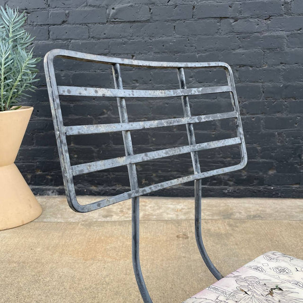 Vintage Mid-Century Modern Iron Patio Dining Set with Chairs, c.1960’s