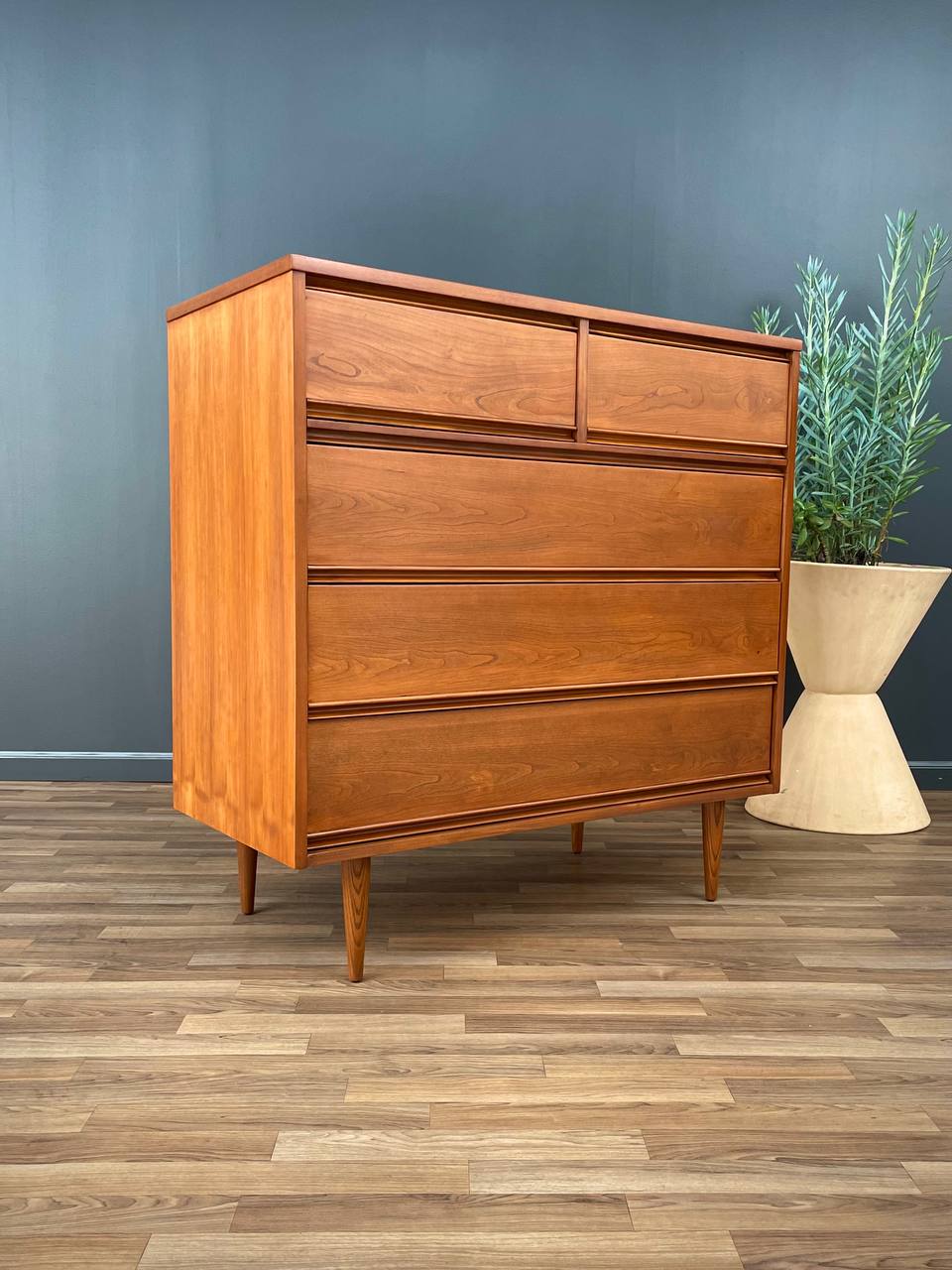 Mid-Century Modern Highboy Dresser, c.1960's Vintage Supply Mid-Century Modern Highboy Dresser, c.1960's Vintage Supply