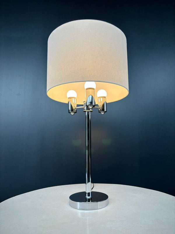 Mid-Century Modern Chrome Table Lamp, c.1960’s