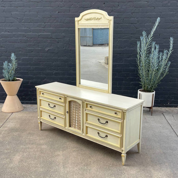 Vintage French Provincial Style 9-Drawer Dresser by Stanley, c.1960’s