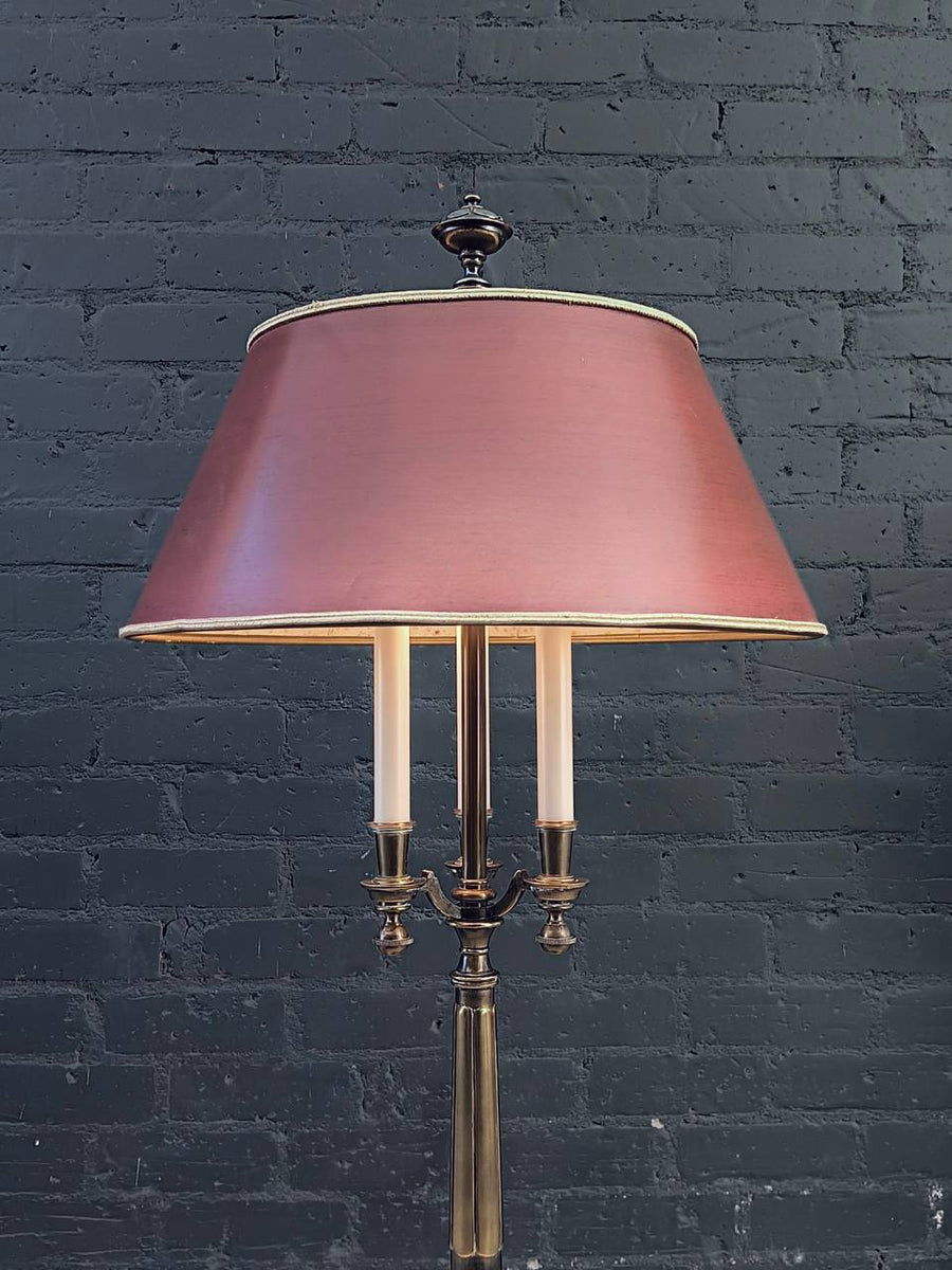 Robert De Schuytener Monteuse nr 2024 7 table lamp – Hollywood Regency – Leather, brass - France - 1970-1979