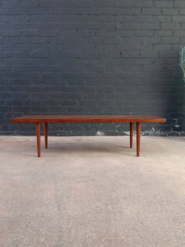 Mid-Century Modern Minimalist Walnut Coffee Table, c.1960’s