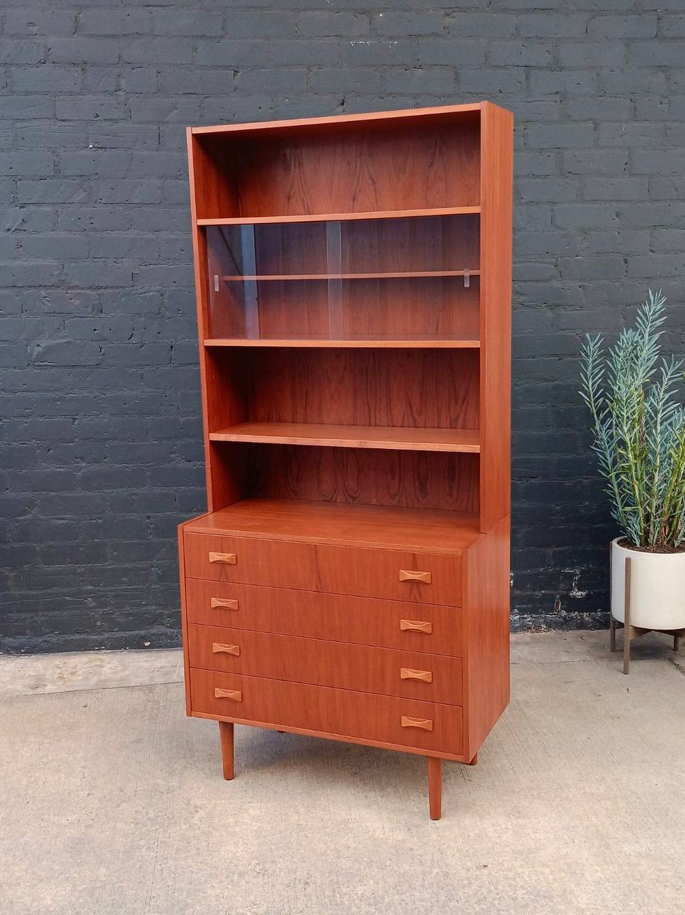 Mid-Century Danish Modern Teak Bookshelf Dresser, c.1960's | Vintage Supply Store Mid-Century Danish Modern Teak Bookshelf Dresser, c.1960's | Vintage Supply Store