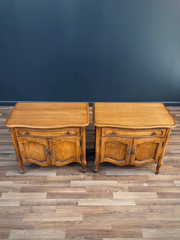 Pair of French Provincial Style Night Stands, c.1960’s