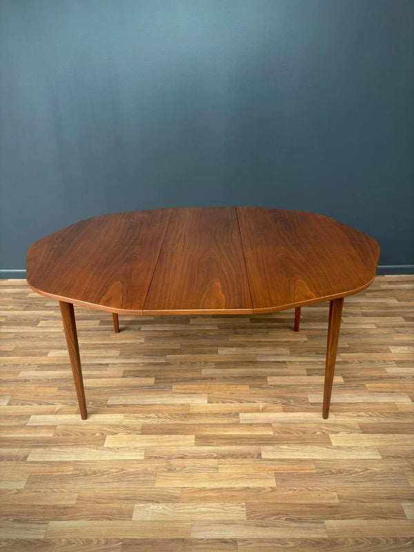 Mid-Century Modern Expanding Octagonal Walnut Dining Table, c.1950’s