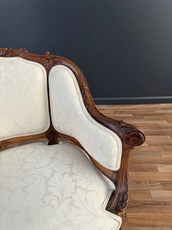 Pair of French Antique Louis XV-Style Arm Chairs, c.1950’s