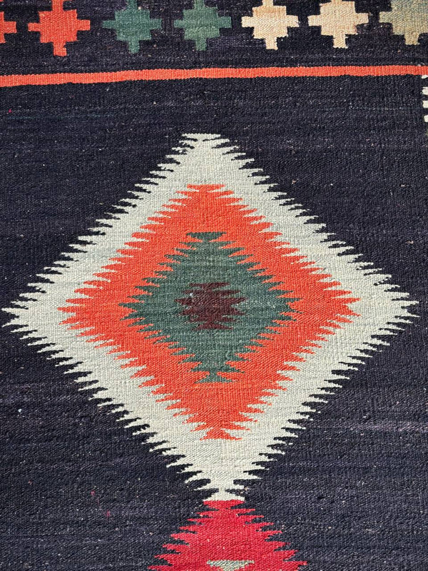 Vintage Hand Made Tribal Turkish Kilim Rug, c.1960’s