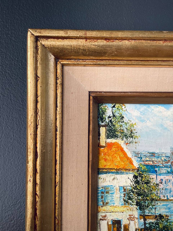Vintage Mediterranean Port Painting by David Crespi
