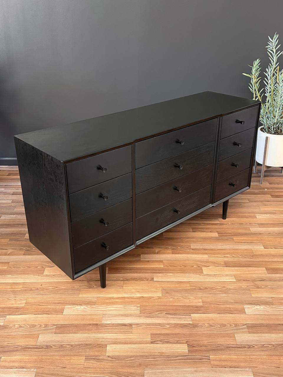 Mid-Century Modern Ebonized 12-Drawer Dresser by Century Furniture, c.1960's - Vintage Supply Store Mid-Century Modern Ebonized 12-Drawer Dresser by Century Furniture, c.1960's - Vintage Supply Store