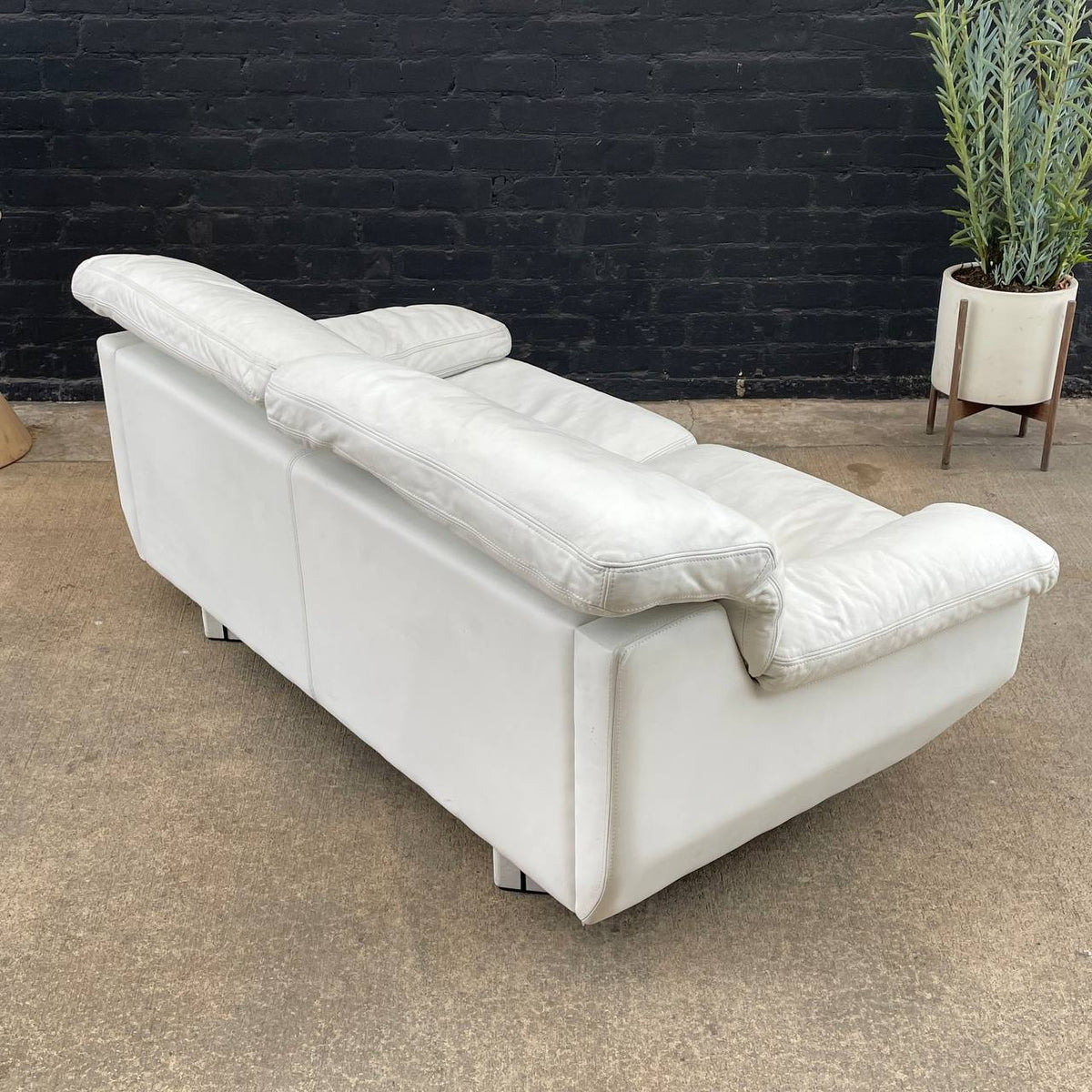 Italian MidCentury Modern Leather Sofa by Marco Zani, c.1970’s