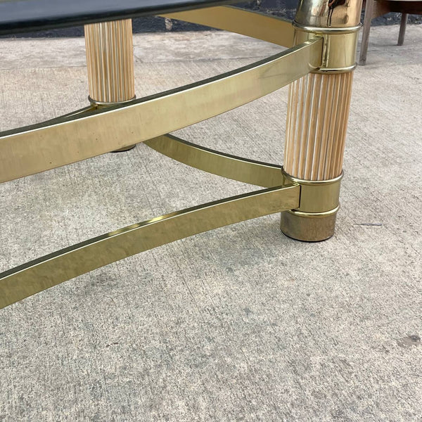 Italian Mid-Century Modern Brass Horn Style Coffee Table, c.1970’s