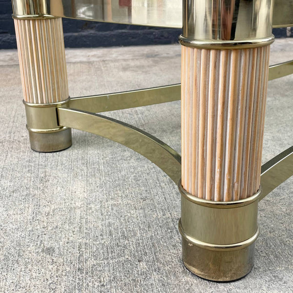 Italian Mid-Century Modern Brass Horn Style Coffee Table, c.1970’s