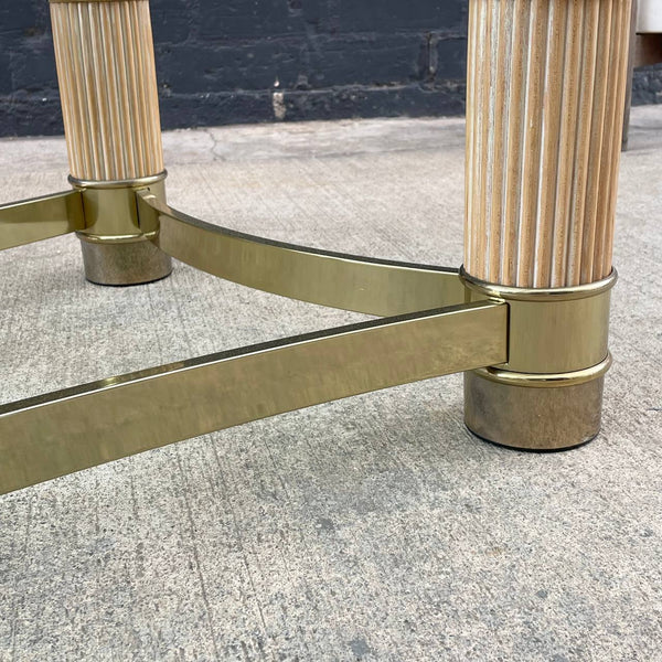 Italian Mid-Century Modern Brass Horn Style Coffee Table, c.1970’s