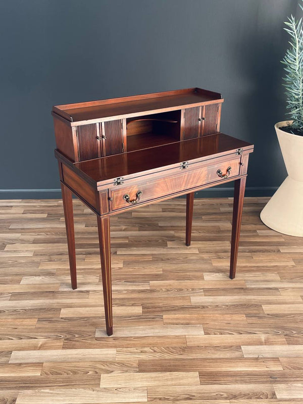 Antique Federal Style Mahogany Writing Desk with Fold Out, c.1930’s