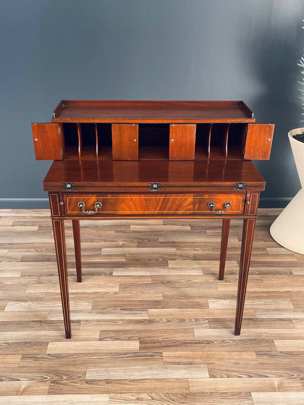 Antique Federal Style Mahogany Writing Desk with Fold Out, c.1930’s