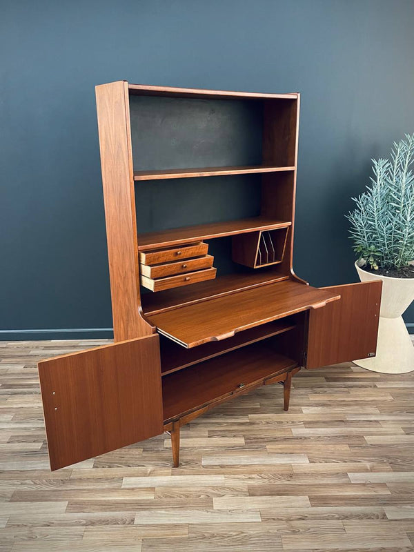 Vintage Danish Modern Walnut Bookshelf Cabinet, c.1960’s