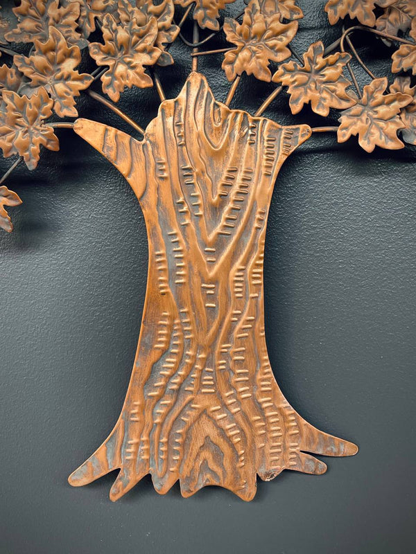 Vintage Mid-Century Modern Metal Tree Wall Art