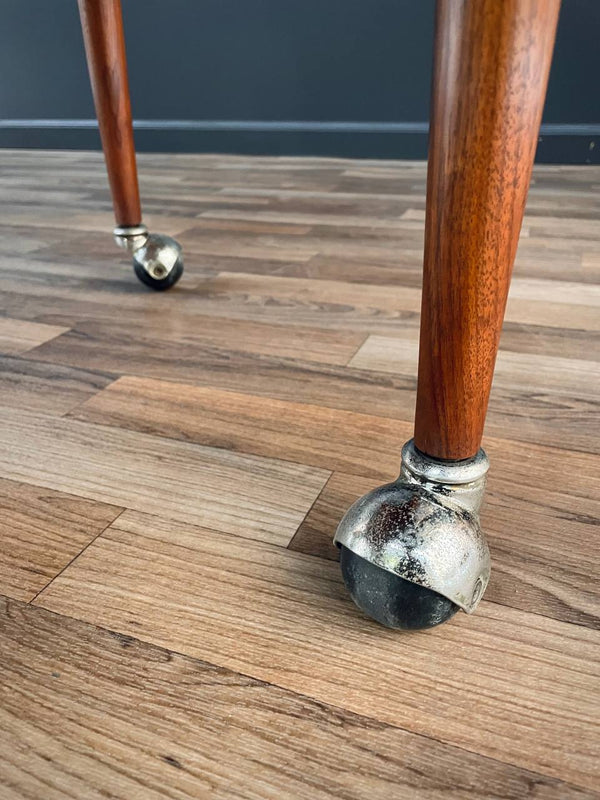 Mid-Century Modern Expanding Rolling Serving Bar Cart, c.1960’s