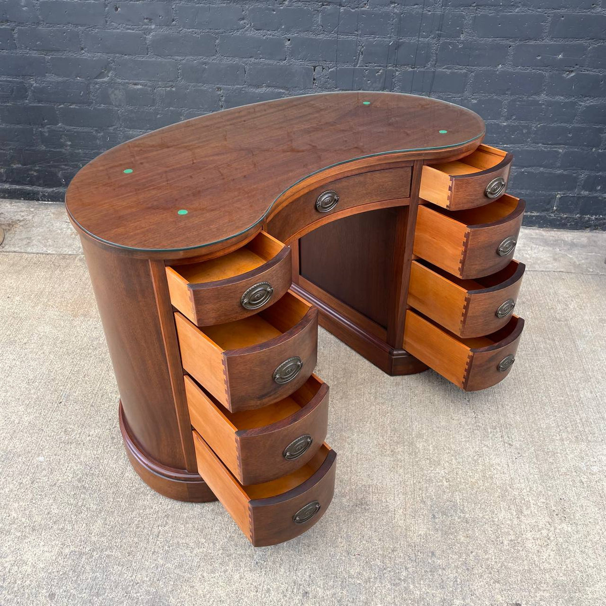 Antique curved desk discount
