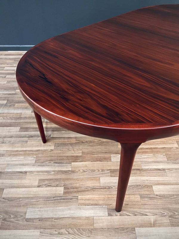 Danish Modern Large Expanding Rosewood Dining Table, c.1960’s