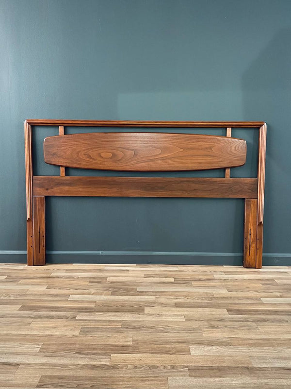 Mid-Century Modern Sculpted Walnut Headboard by Lane, c.1960’s