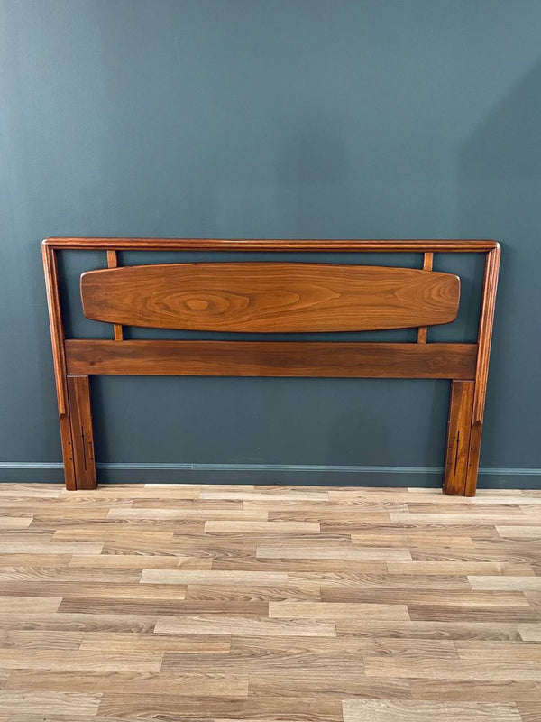 Mid-Century Modern Sculpted Walnut Headboard by Lane, c.1960’s