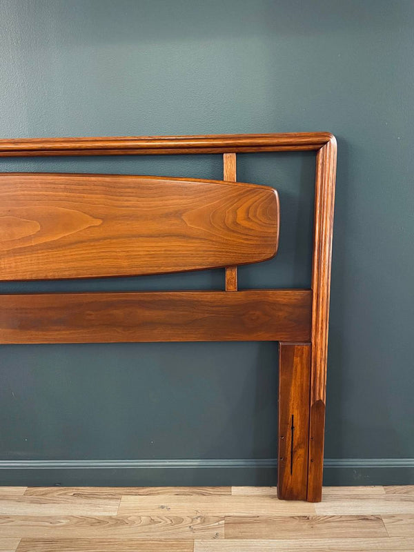 Mid-Century Modern Sculpted Walnut Headboard by Lane, c.1960’s