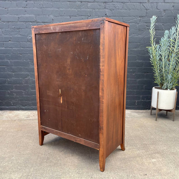 American Antique Federal Style Mahogany Highboy Dresser, c.1950’s